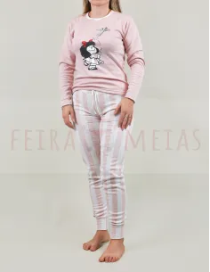 Pijama 100% Algodão Cardado | Mafalda2 | Várias Cores