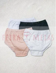 Cueca Em Algodão Clássica | Cintura Alta | Modelo 605 | Várias Cores 2