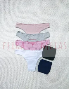 Cueca Em Algodão | Asa Delta Básica | Costuras Finas | Modelo 534 | Várias Cores