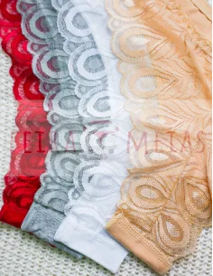 Cueca Em Algodão Com Renda | Asa Delta  | Costuras Finas | Modelo 742 | Várias Cores 2