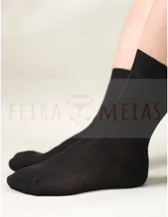 Meia Clássica Em Algodão | Cerzida | 100% Algodão | Pack 5 | Várias Cores 2