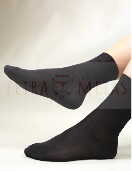 Meia Clássica Em Algodão | Cerzida | 100% Algodão | Pack 5 | Várias Cores Meia Clássica Em Algodão | Cerzida | 100% Algodão | Pack 5 | Várias Cores