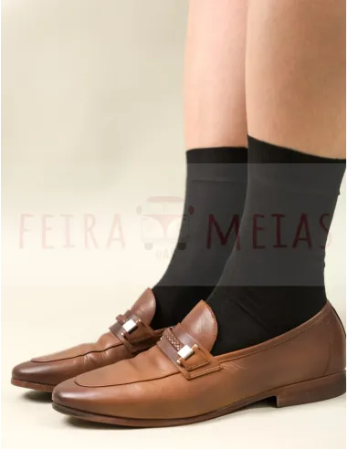 Meia Clássica Em Algodão | Cerzida | 100% Algodão | Pack 5 | Várias Cores