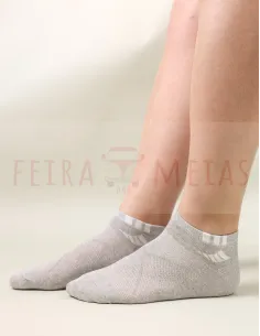 Soquete Cano Baixo Respirável | 3 Riscas | Costura Fina | Unissexo | Pack 5 | Várias Cores 2