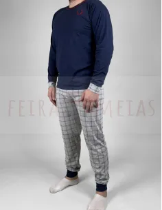 Pijama de Homem Com Bordado | Várias Cores