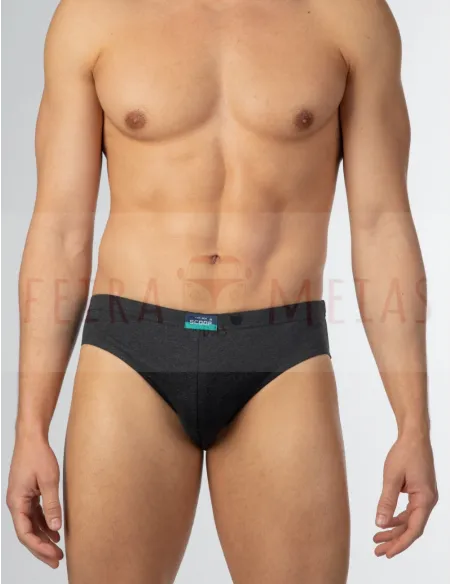 Cueca De Homem | Algodão Com Elástico Recoberto | Pack 4 | Várias cores