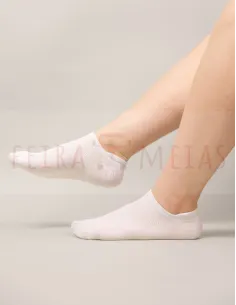 Soquete Invisível Com Pormenor No Punho | Unissexo | Pack 5 | Várias Cores