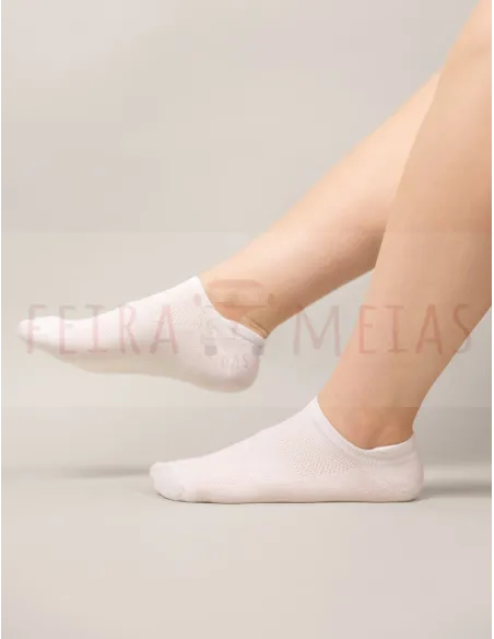 Soquete Invisível Com Pormenor No Punho | Unissexo | Pack 5 | Várias Cores Soquete Invisível Com Pormenor No Punho | Unissexo | Pack 5 | Várias Cores