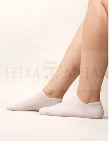 Soquete Invisível Com Pormenor No Punho | Unissexo | Pack 5 | Várias Cores
