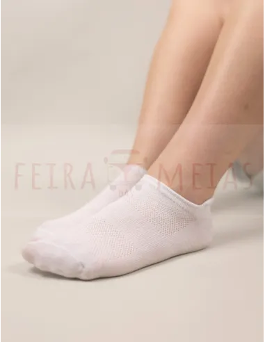 Soquete Invisível Com Pormenor No Punho | Unissexo | Pack 5 | Várias Cores