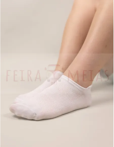 Soquete Invisível Com Pormenor No Punho | Unissexo | Pack 5 | Várias Cores Soquete Invisível Com Pormenor No Punho | Unissexo | Pack 5 | Várias Cores