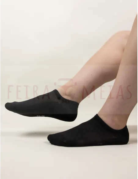 Soquete Invisível Respirável Com Silicone | Unissexo | Pack 6 | Várias Cores Soquete Invisível Respirável Com Silicone | Unissexo | Pack 6 | Várias Cores