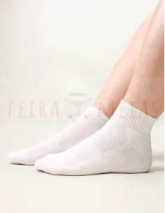 Soquete Cano Médio Respirável E Com Palmilha | Cerzida | Unissexo | Pack 5 Pares | Várias Cores